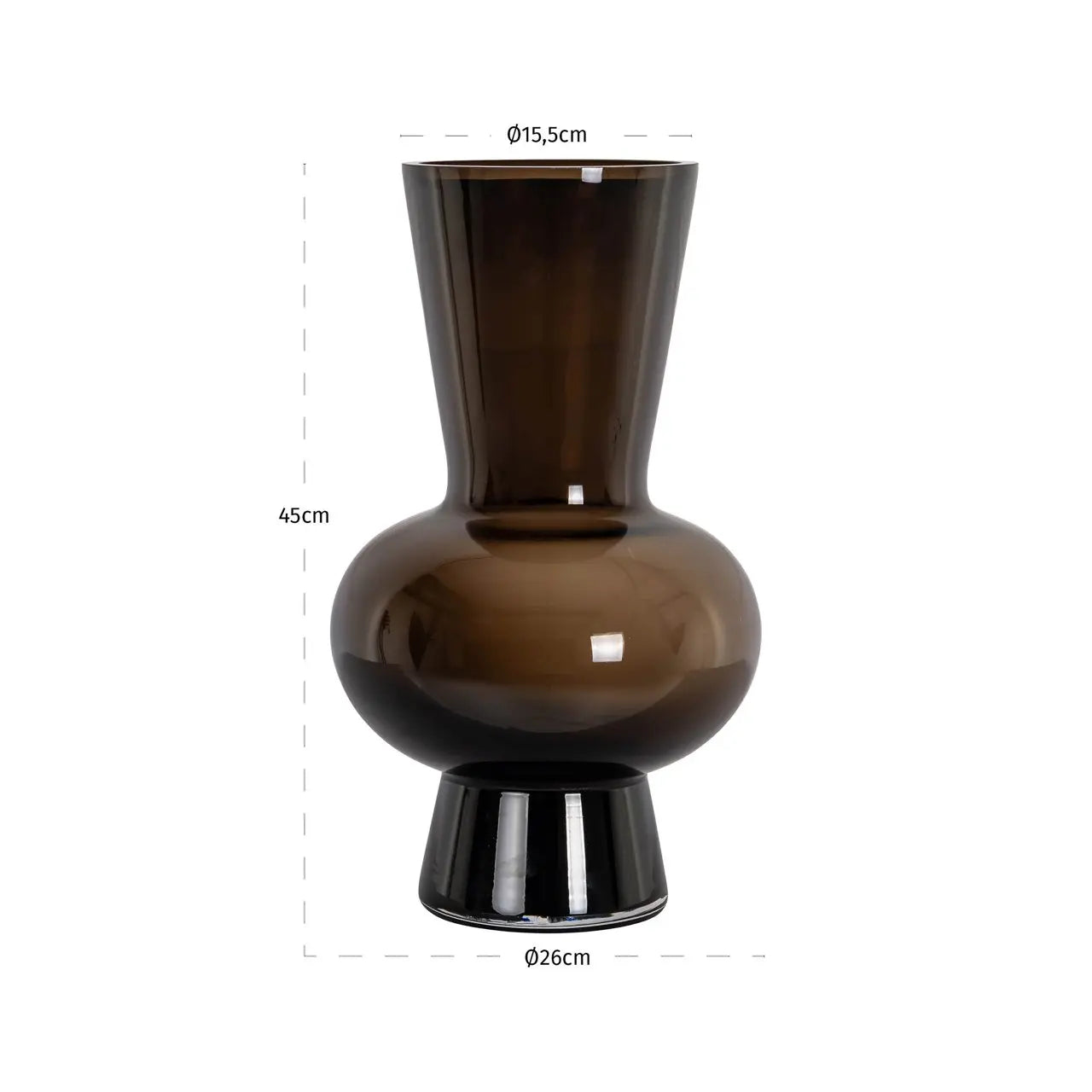 Vase Zaya brown