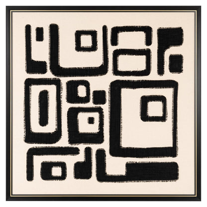 Wall art Shanita black/white