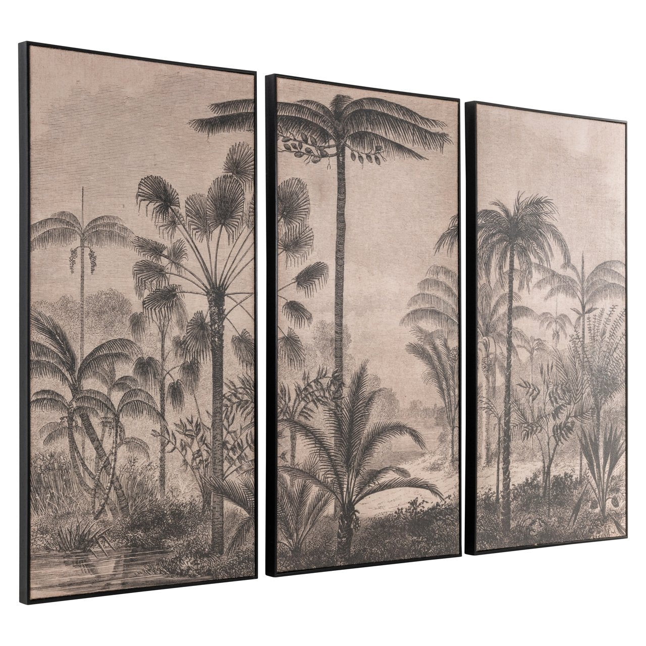 Wall art Rhapsody brown (Set of 3)