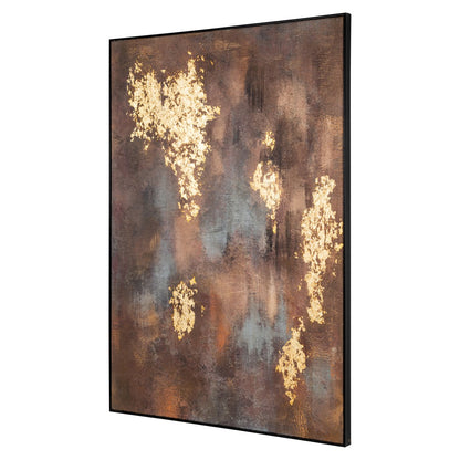 Wall art Golden gleam gold