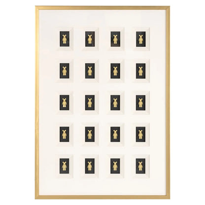 Wall art Bear black/gold