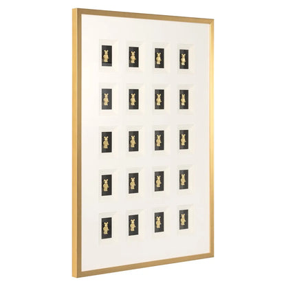 Wall art Bear black/gold