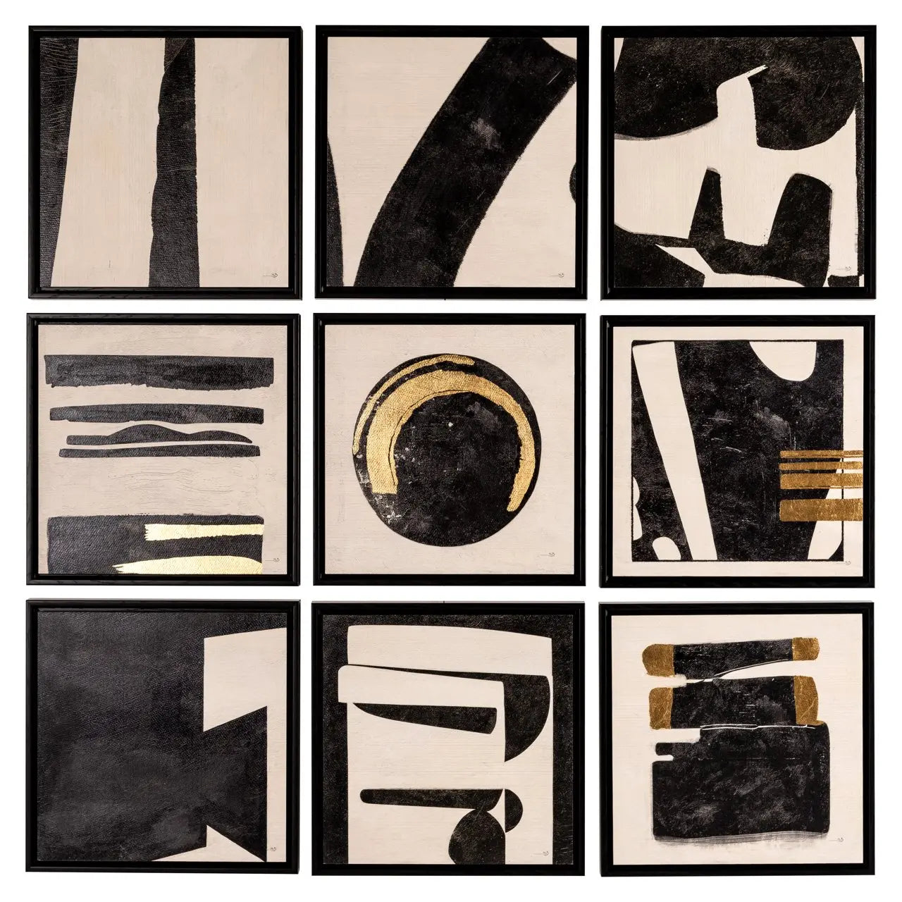 Wall art Gabri black/white (Set of 9)