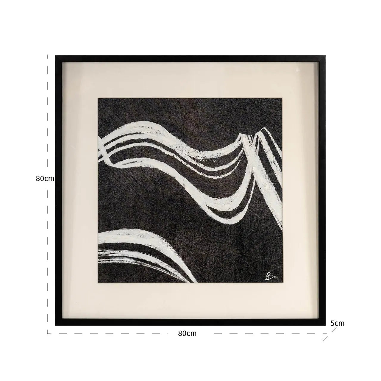 Wall art Jozy black/white
