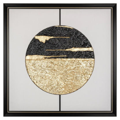 Wall art Moon black/gold