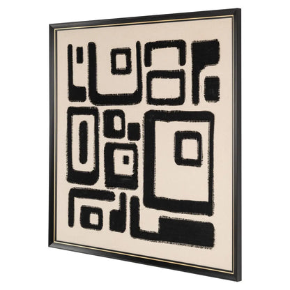 Wall art Shanita black/white