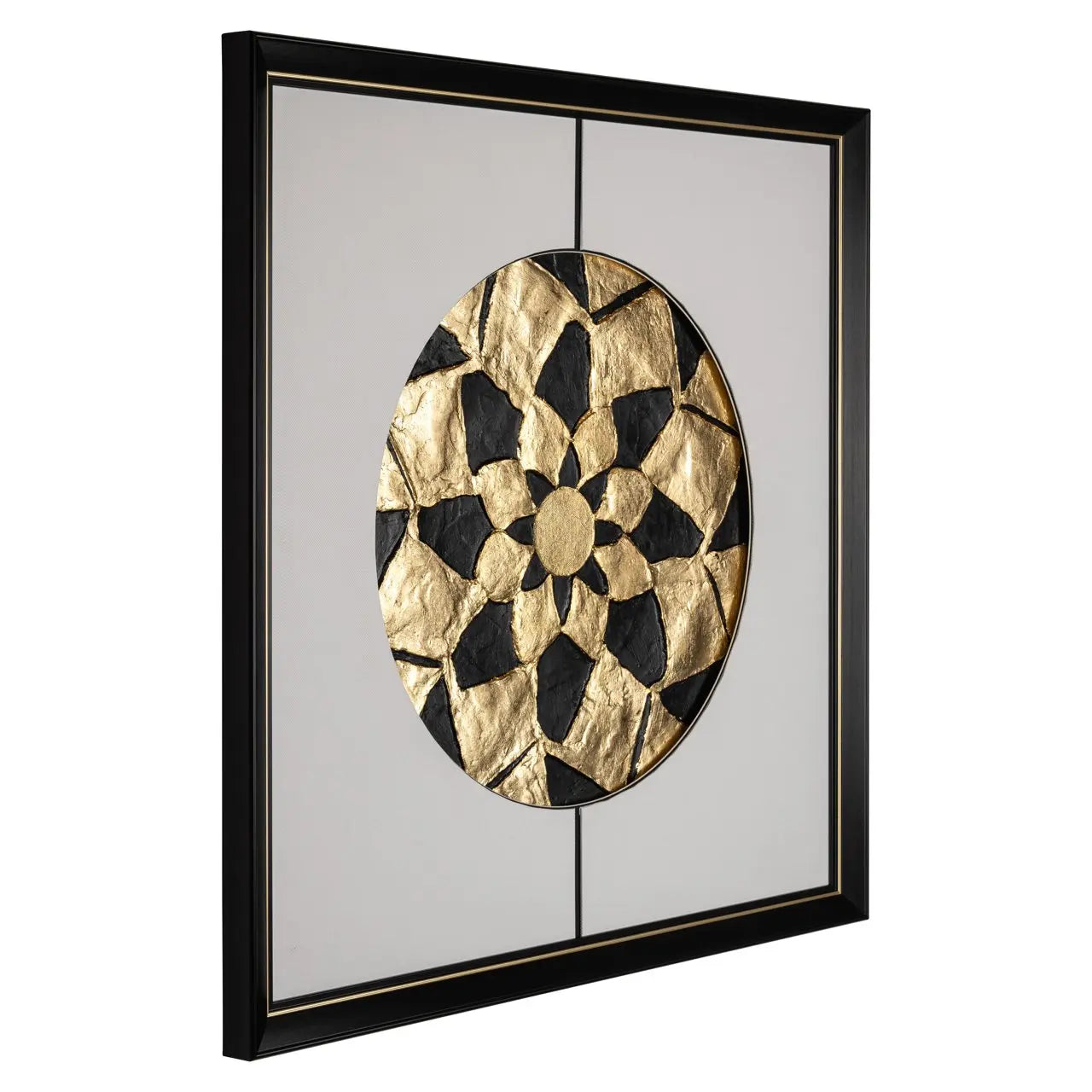 Wall art Sun black/gold