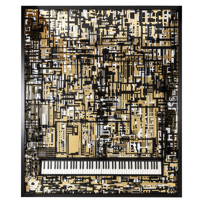 Wall art Wibi black/gold