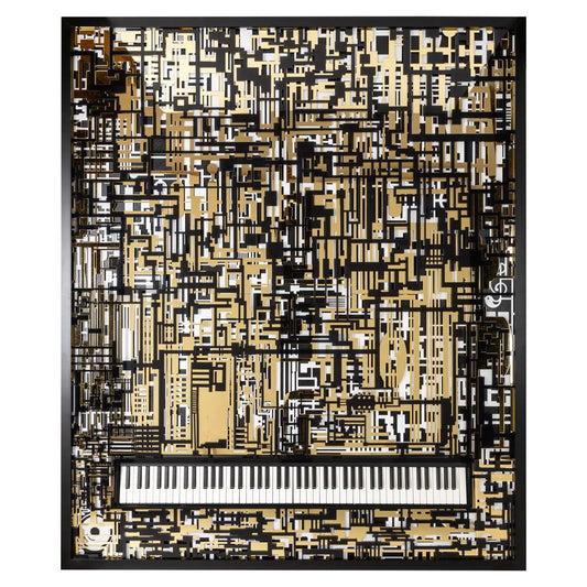 Wall art Wibi black/gold