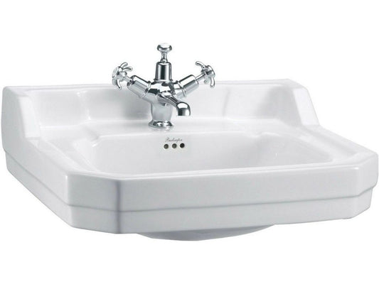 Vasque Burlington Edwardian B4, 560 × 470 mm, 1 trou, blanc Burlington