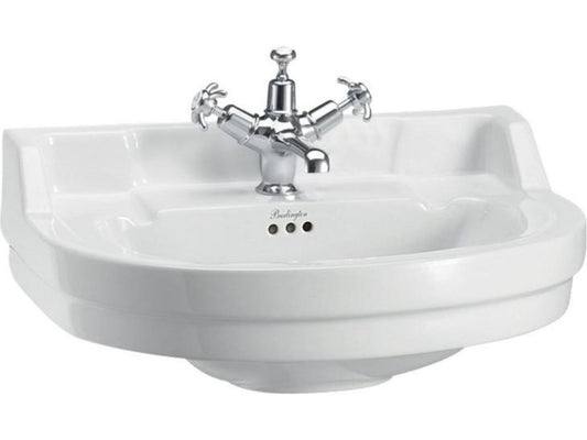 Vasque Burlington Edwardian B6, 560 × 470 mm, 1 trou, blanc Burlington