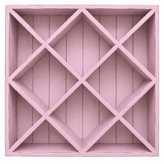 Casier Arthus D787 à croisillons, présenté en finition Patiné · Rose. Visuel de présentation recolorisé ; teinte indicative.