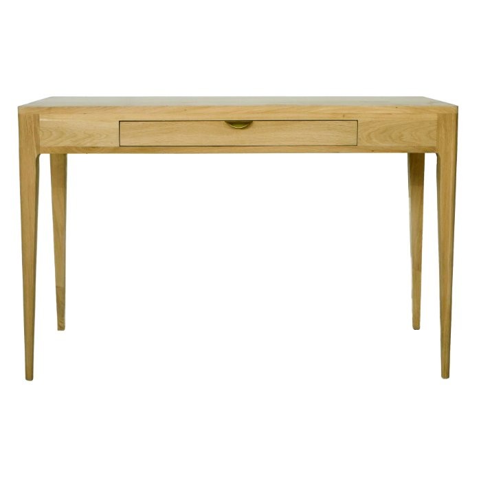 Bureau Ernest D888C en chêne, 1 tiroir, 120 cm, vue principale.