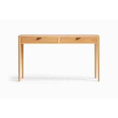 Console Ernest D883C en chêne, 2 tiroirs, 130 cm – Rosiris Rosiris