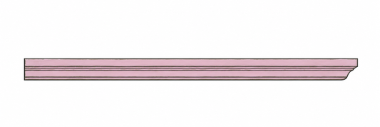 Corniche droite Gabin D716D en pin – Rosiris Rosiris