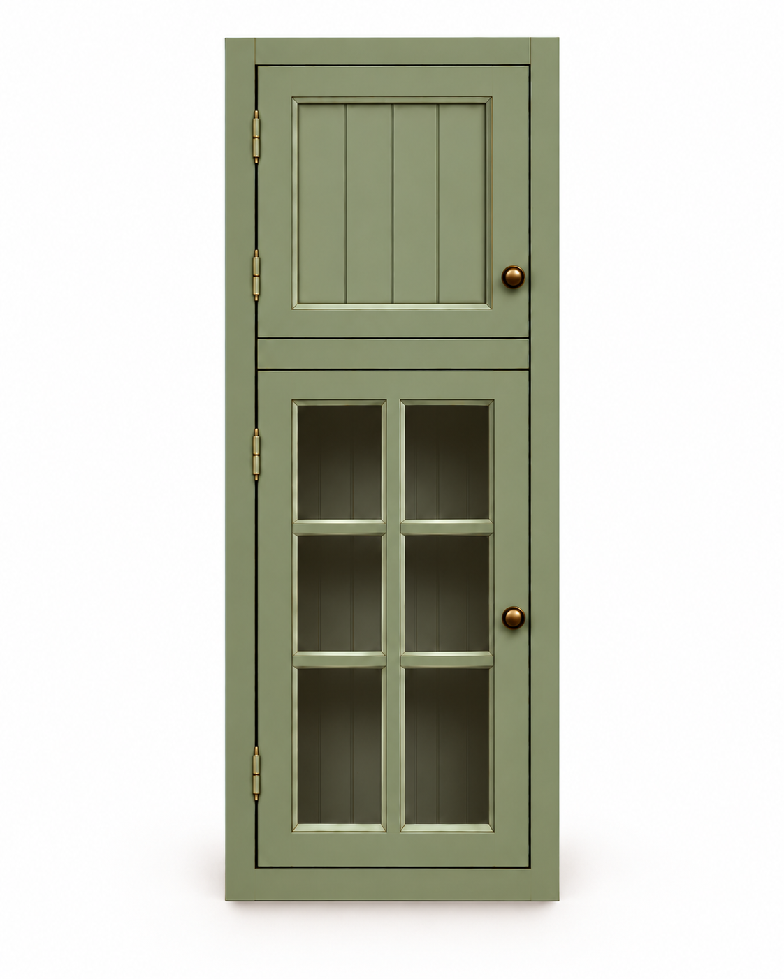 Module haut C800 en pin sur mesure, portes rainurées et six carreaux – Rosiris Rosiris