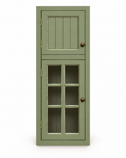 Module haut C800 en pin sur mesure, portes rainurées et six carreaux – Rosiris Rosiris