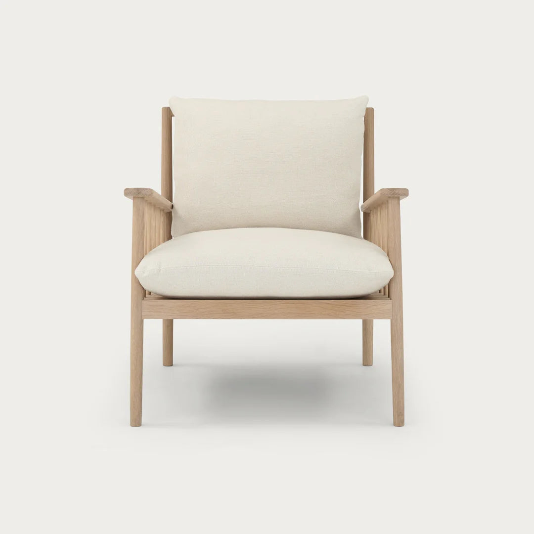 Fauteuil Casey, Tissu Hugo Pale Oat