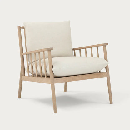 Fauteuil Casey, Tissu Hugo Pale Oat