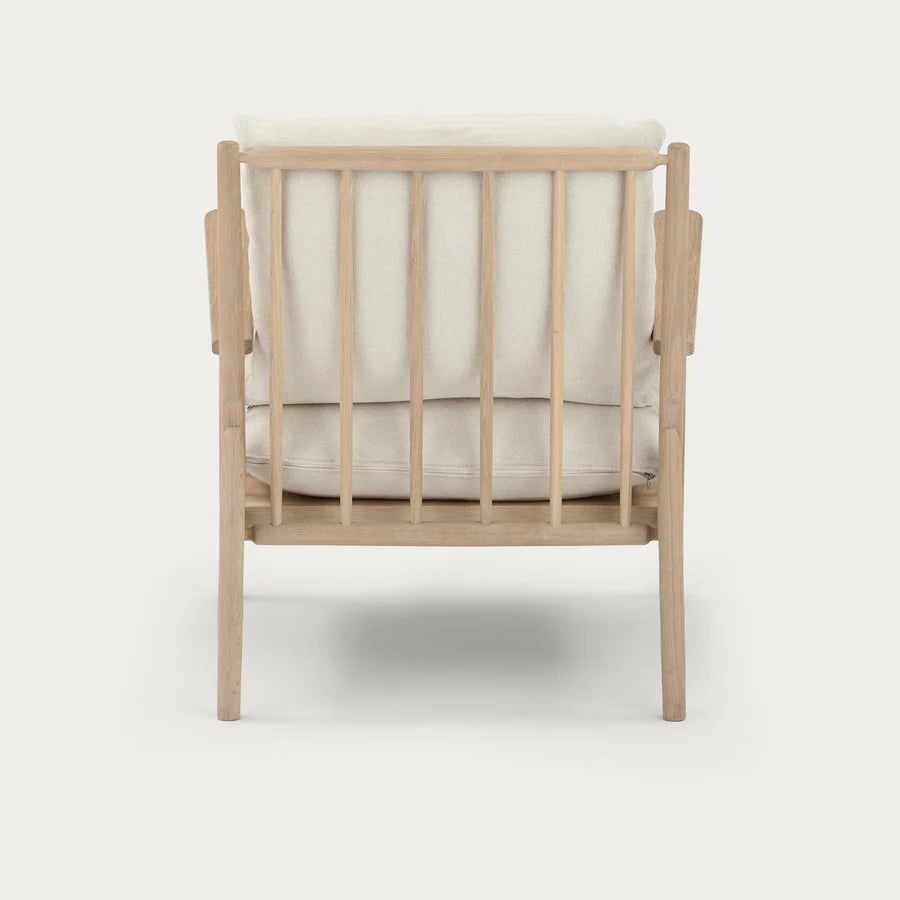 Fauteuil Casey, Tissu Hugo Pale Oat