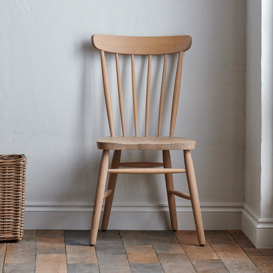 Chaise de salle à manger Wardley, chêne naturel.