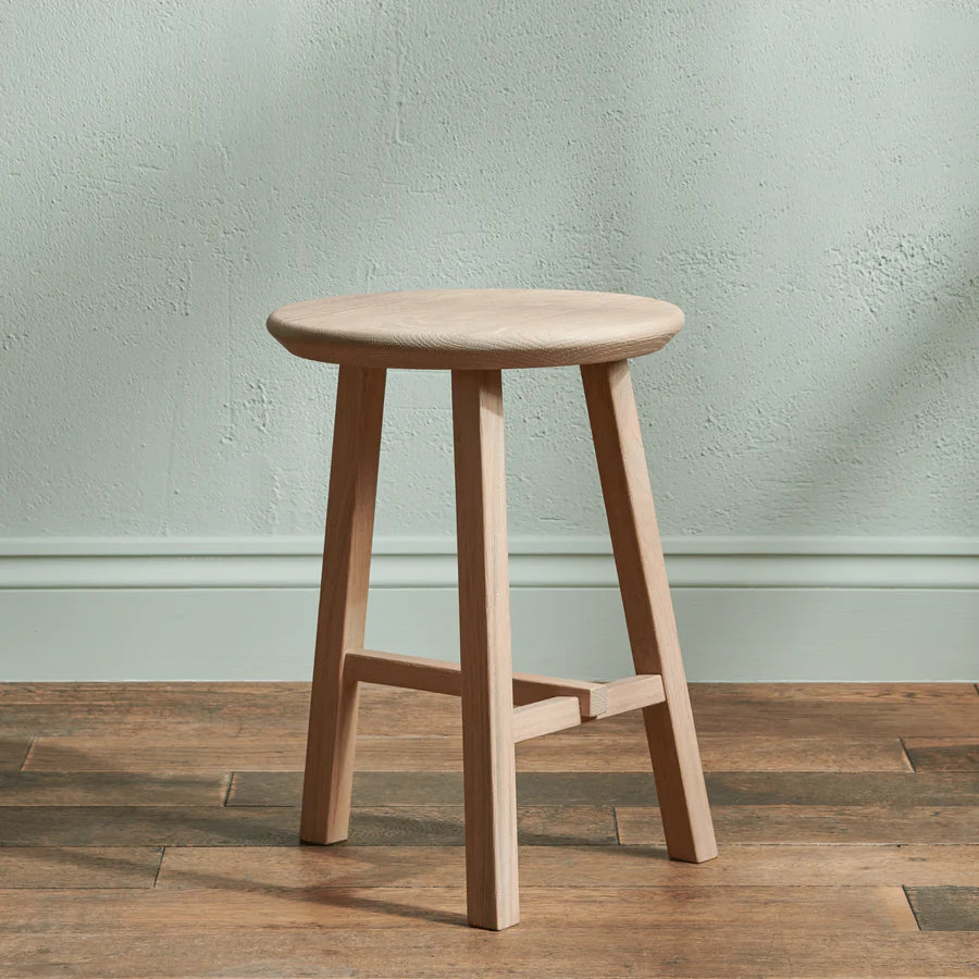 Tabouret Rond Northwich, Chêne Naturel