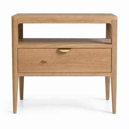 Chevet niche Ernest D885C en chêne, 55 cm, vue principale.