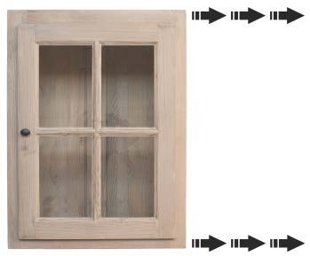 Meuble haut vitré Bastide CSP02, largeur sur mesure – Rosiris Rosiris