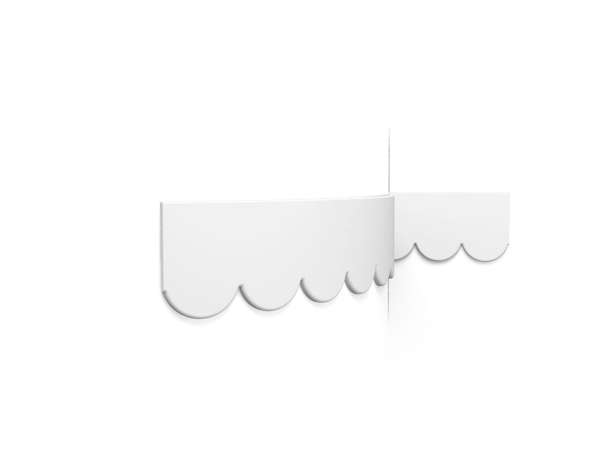 Plinthe S425F SCALLOP — Flexible — Orac Décor