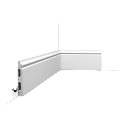 Plinthe SX118-RAL9003 CONTOUR — Blanc RAL 9003 — Orac Décor