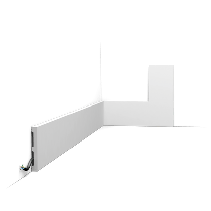Plinthe SX163-RAL9003 SQUARE — Blanc RAL 9003 — Orac Décor