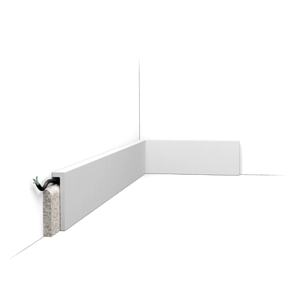 Plinthe SX171-RAL9003 SQUARE — Blanc RAL 9003 — Orac Décor