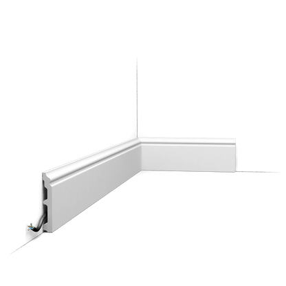 Plinthe SX173-RAL9003 CONTOUR — Blanc RAL 9003 — Orac Décor