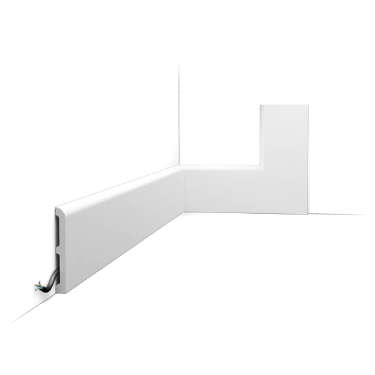 Plinthe SX184-RAL9003 CASCADE — Blanc RAL 9003 — Orac Décor
